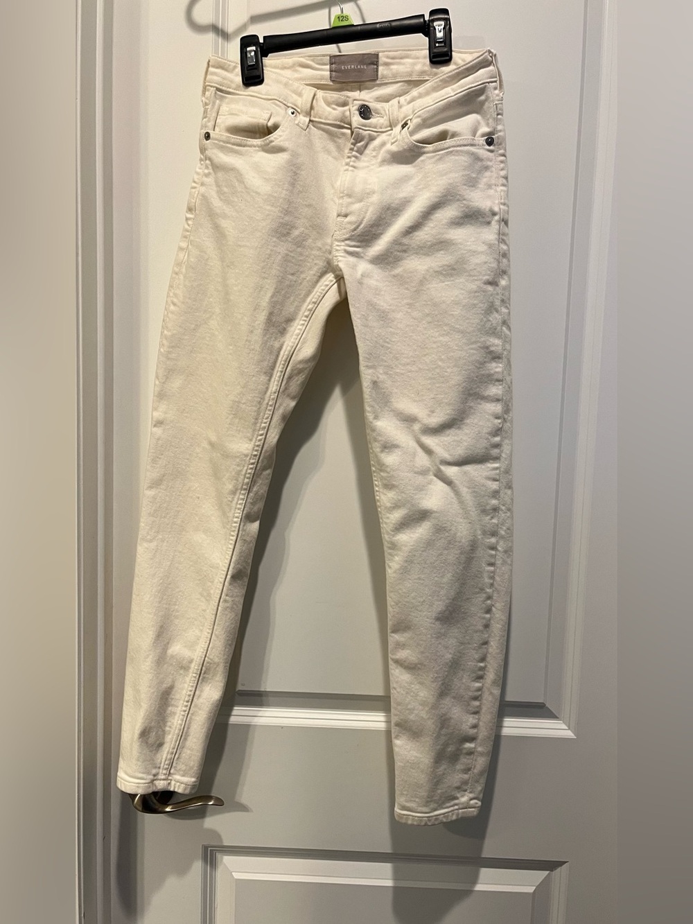EVERLANE  Women’s  Light Beige Mid- Rise  Skinny Denim Jeans Size 26  Regular